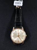 9CARAT GOLD RECORD DELUX WRIST WATCH