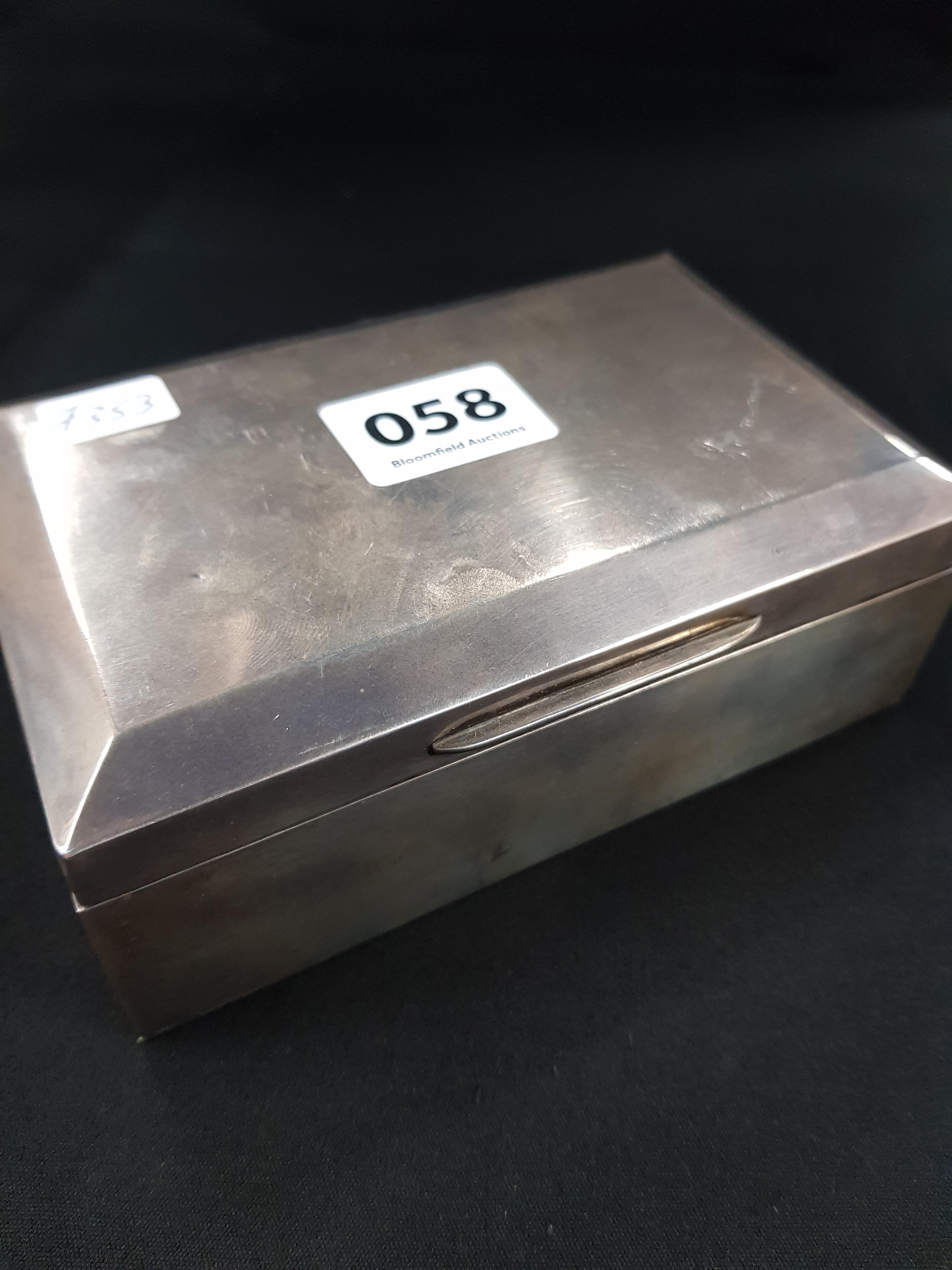 ANTIQUE SILVER CIGARETTE BOX