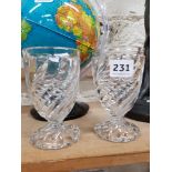 2 BACCARAT WINE GLASSES