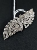 ART DECO MARCASITE DRESS CLIP/BROOCH