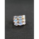 LARGE SILVER MOONSTONE RING