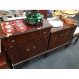 2 MAHOGANY CABINETS