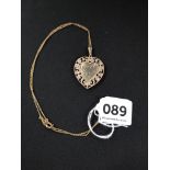 GOLD BACK & FRONT LOCKET ON CHAIN