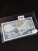 NATIONAL COMMERCIAL BANK OF SCOTLAND £1 NOTE