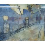 GERARD DILLON - MIXED MEDIA - BELFAST 'AFTER THE BOMBINGS'