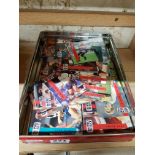 TIN OF OLD FOOTBALL COLLECTOR CARDS