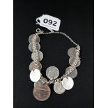 SILVER COIN BRACELET