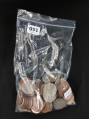 BAG OF IRISH COINS