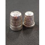 2 SILVER HALLMARKED THIMBLES