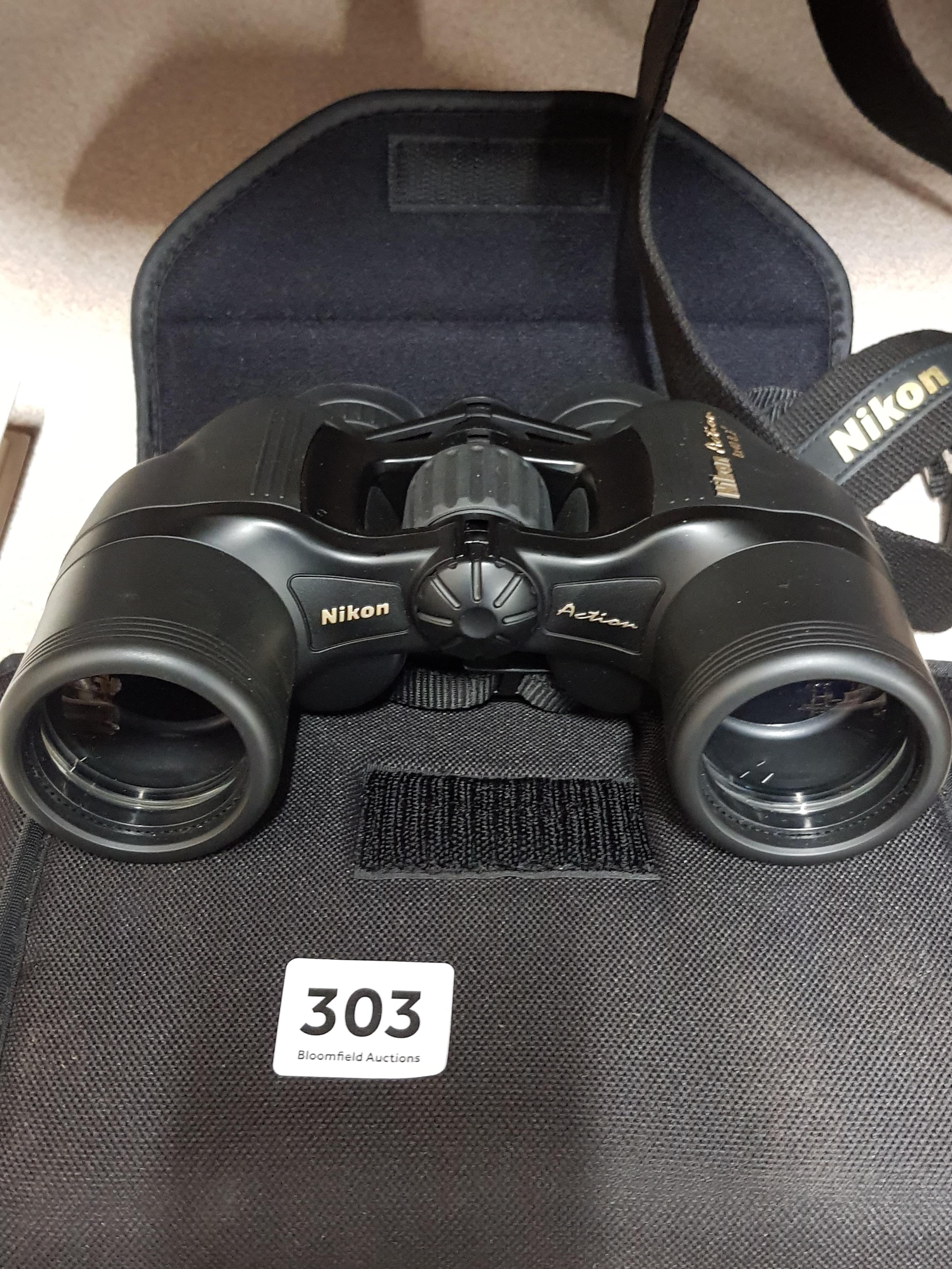 NIKON BINOCULARS AND CASE