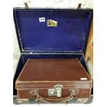 2 SMALL SUITCASES AND CONTENTS IE MASONIC BOOKS AND APRON ETC