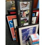 QTY OF MOTORCYCLE PRINTS & PICTURES