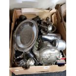 GOOD BOX OF SILVER PLATE