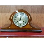 INLAID MANTLE CLOCK R. MCDONNELL & CO BELFAST