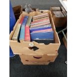 3 BOXES OF ANTIQUE BOOKS