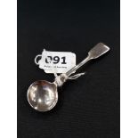 VICTORIAN SILVER SALT SPOON EXETER 1866 JAMES & JOSIAH WILLIAMS