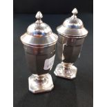 PAIR OF SILVER SALTS 56 GRAMS