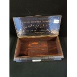 RARE 1945 CCG COMMISION FOR CONTROL OF GERMANY (BRITISH SECTOR) SILVER PLATED CIGAR BOX