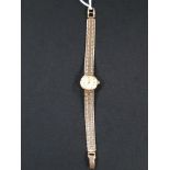 LADIES ALL GOLD OMEGA WRISTWATCH