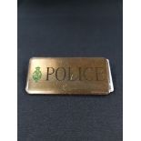 RUC POLICE BADGE