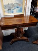 WILLIAM IV ROSEWOOD CARD TABLE