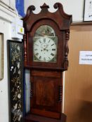 VICTORIAN LONG CASED CLOCK GOOD CONDITION