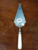 VICTORIAN SILVER PLATED PRESENTATION TROWEL 1873