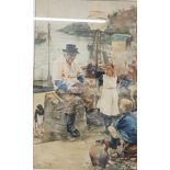 WATERCOLOUR 19' X 12' JOHN R REID 1883 CORNISH SCENE5