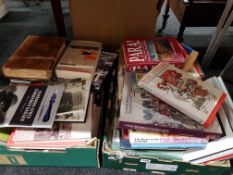 2 GOOD BOX LOTS OF BOOKS TO INCLUDE IRISH AND MILITARY