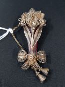 VICTOIAN TUSSIE MUSSIE POSEY BROOCH
