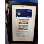 2 FRAMED £5 NOTES