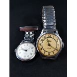 SMITH EMPIRE WATCH AND A 1950'S NURSES WATCH 'BOTH RUNNING'