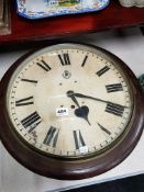 WW2 ORIGINAL RAF ELLIOTT TYPE 3 STATION CLOCK (WORKING)