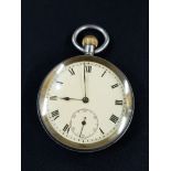 WW2 SILVER POCKET WATCH 'RUNNING'