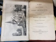 THOMAS BELL 'GOTHIC ARCHITECTURE IN IRELAND' 1ST EDITION 1828 WITH BOOK PLATE FOR HENRY DENNISON