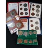 5 VARIOUS SETS OF COINS