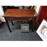 GEORGIAN MAHOGANY CARD TABLE