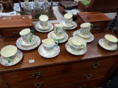 ANTIQUE STAFFORDSHIRE TEASET