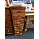 ANTIQUE PINE MULTI DRAWER CABINET