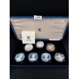 QUEEN MOTHER 80TH BIRTHDAY SILVER PROOF SET