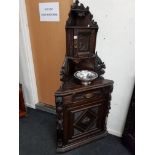 VICTORIAN GOTHIC CORNER CABINET