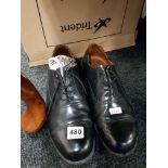 PAIR OF BLACK LEATHER ROYAL ULSTER CONSTABULARY SHOES