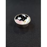 MEXICAN ALPECA SILVER PEARL PILL BOX