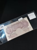 1940 10 SHILLING NOTE
