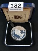TUVALA 10 DOLLAR SILVER PROOF COIN 1981