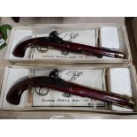 2 REPLICA FLINTLOCK PISTOLS