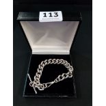 SILVER ALBERT BRACELET