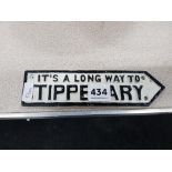 CAST IRON IT'S A LONG WAY TO TIPPERARY SIGN