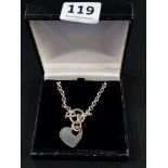 SILVER NECKLACE HEART PENDANT