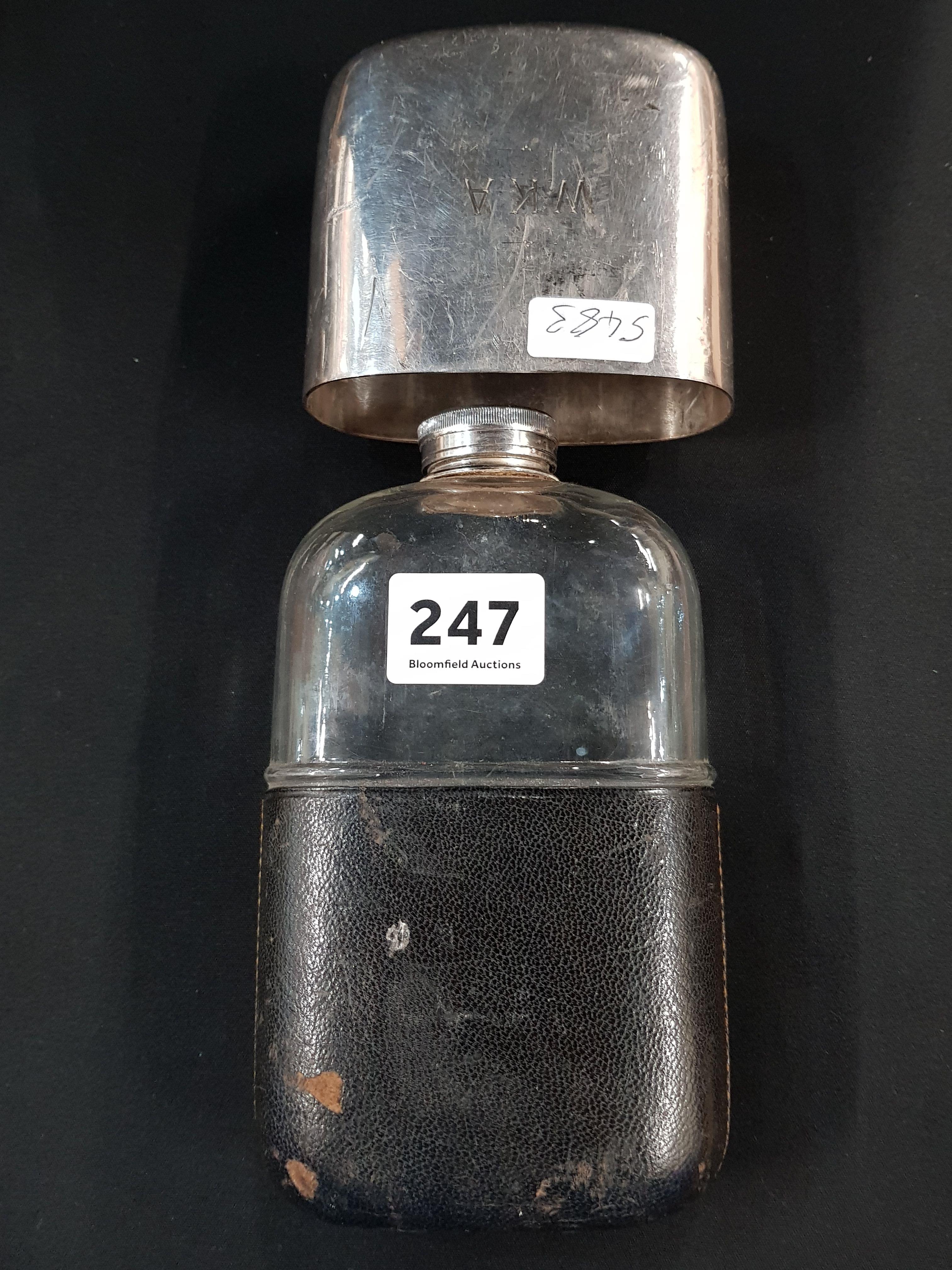 LARGE ANTIQUE HIP FLASK